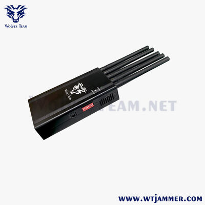 5 Band 5W High Power Portable Signal Jammer – Blocks All Frequency 2G 3G 4G 5G WiFi GPS and So On