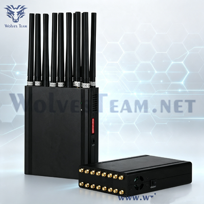 16 안테나 5-20미터 휴대용 휴대폰 신호 차단기 (CDMA GSM DCS PCS 3G 4G 5G WIFI GPS VHF UHF)