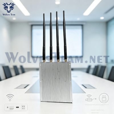 20-50미터 차폐 범위 2.4G 5.8G 와이파이 신호 재머, 무선 스피커 간섭 및 노이즈 차단 장치