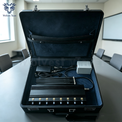 Briefcase‑Packaged Desktop Portable Signal Jammer 2‑in‑1 For Indoor Use And Field Deployment