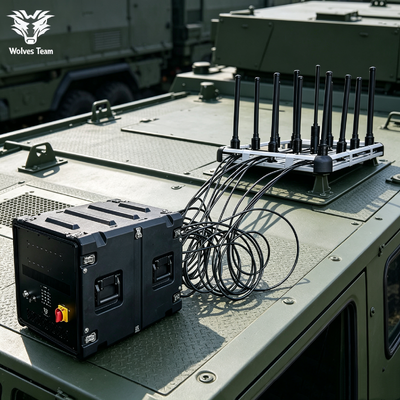 600W 12 Bands Portable Armed Forces Vehicle Bomb Jammer High Power Cell Phone SIgnal Jammer