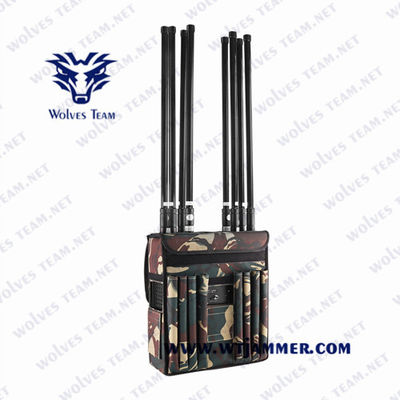 내장 - 배터리 40 와트 GSM 3G 4G WiFi 배낭 신호 방해기
