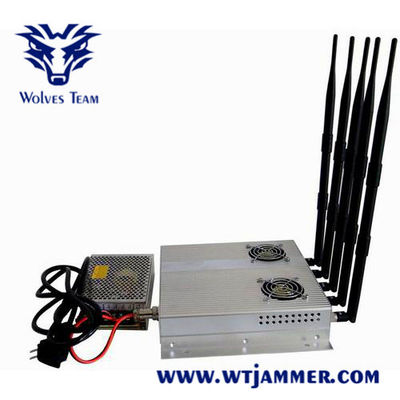 GSM CDMA 3G 와이파이 5 안테나 60m 25W 실내 신호 방해기