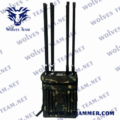 휴대 전화 GPS WIFI 90W 200M 배낭 신호 방해기