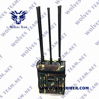 휴대전화 신호 차단자 등낭 90W GPS WIFI 5.8G 드론 신호 방해기