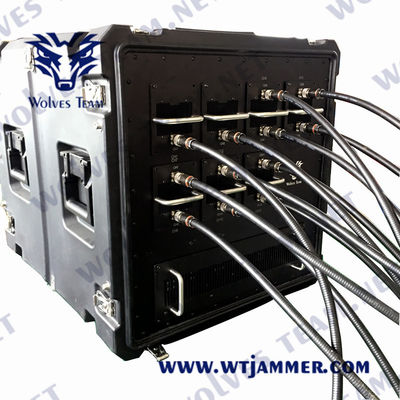 GSM CDMA 안티 UAV 드론 저머 1000m 240VAC 오일 가스 기지 스테이션