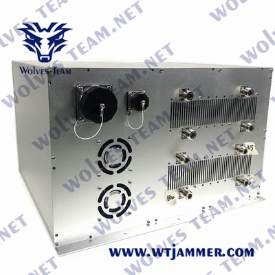 DCS PCS WCDMA 군사용 차량 폭탄 방해기 330W 휴대 전화 수신 차단기