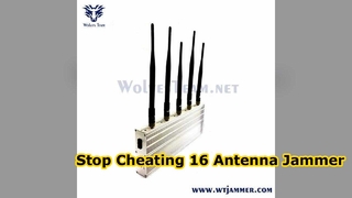 흰색 20-100 미터 GPS/wifi /블루투스 /휴대 전화신호 방해기