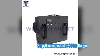 검정색 경량 휴대용 저고도 UAV 신호 억제기 휴대용 실외 저공 비행