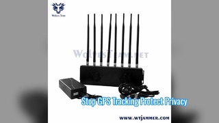 빛 8개의 밴드 고성능 안테나 전화 방해기 및 GPS 방해기